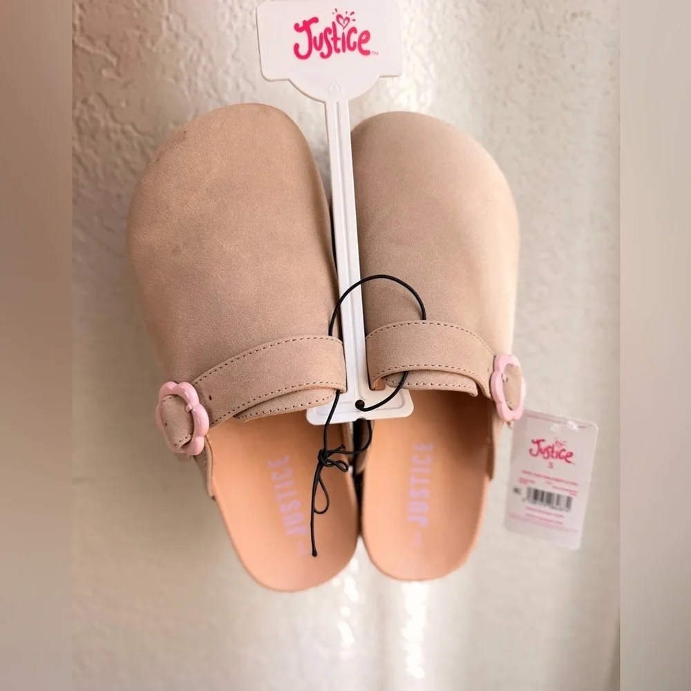 Justice Little Girls & Big Girls Unlined Platform Clogs size 3